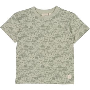 Wheat T-shirt SS, Fabian/Dried sage sealife