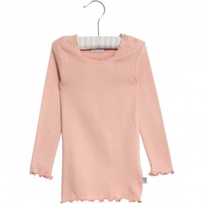 Wheat Rib T-Shirt, Soft Rose