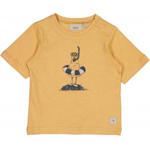 Wheat T-shirt SS, Seagull/Taffy