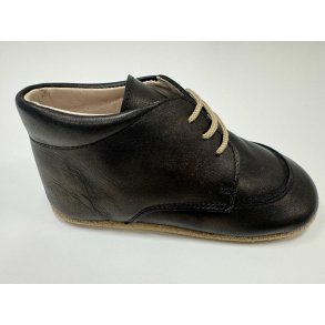 Pom Pom Skind Hjemmesko, Black