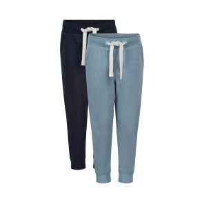 Minymo Sweatpants (2-pak), Basis/Ashley Blue
