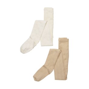 Minymo Strmpebukser (2-pak), Mnster/Pale Gold