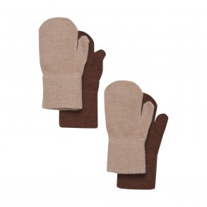 CeLaVi Vantar med ull (2-pack), Tortoise Shell