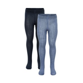 Minymo Strmpebukser (2-pak), Blue Melange