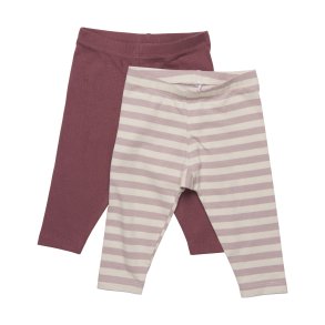 Minymo Leggings (2-pak), Violet Ice