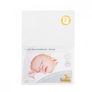 Pinolino Dra-p-lakan till Baby- och juniorsng 2 st, Jersey/Vit