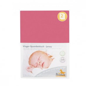 Pinolino Str�klagen til Vugge, Bedside Crib og Barnevogn (2 stk.), Jersey/GammelRosa