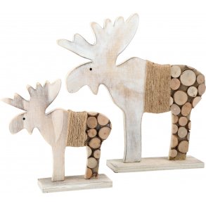 small foot Decorative Moose (2 pcs), Shabby Chic