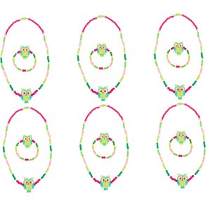 small foot Smykker Supplering til Ugle Display (12 stk), Grnn