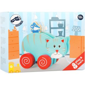 small foot Pull Animals, Cat and Mouse
