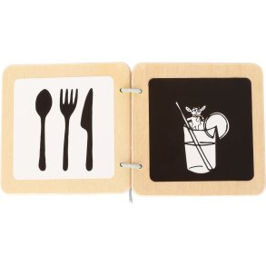 small foot Book in Wood, Ludwig the Goat / Contrasts