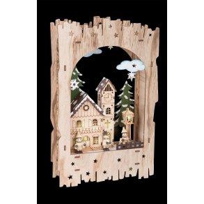 small foot Christmas lamp, Winter Village behind the Mountain