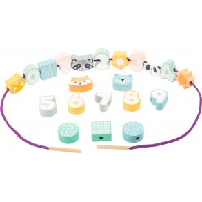 Threading Game in pastel colours