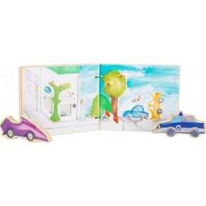 small foot Picture Book in Wood, Police