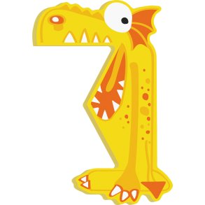 small foot ABC Bokstav Monster Murphy, Bambus