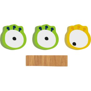 small foot ABC Bokstav Monster Eyes, Bambus