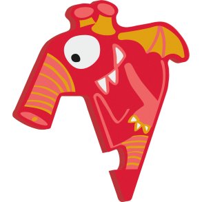 small foot ABC Bokstav Monster Gerard, Bambus