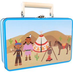 small foot Suitcase, Native American Set
