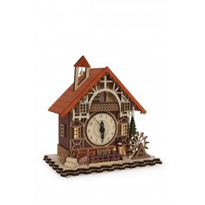 Legler Musical Clock in Wood