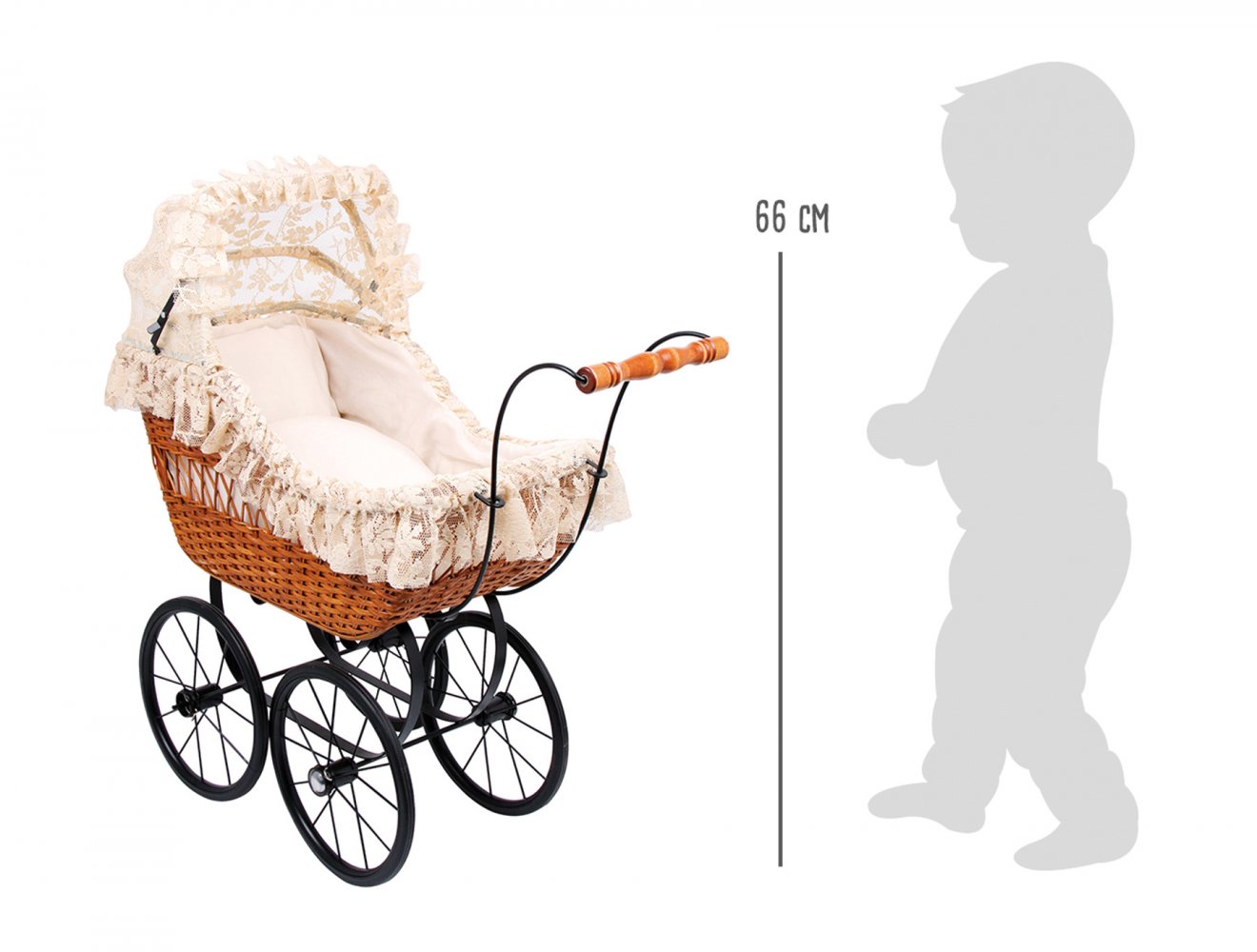 small foot Puppenwagen aus Rattan, Cornelia - Small foot - Onlinekids.de